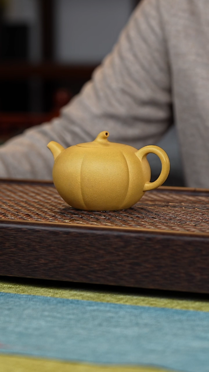 【闪购商品】紫砂茶壶黄金段南瓜230毫升