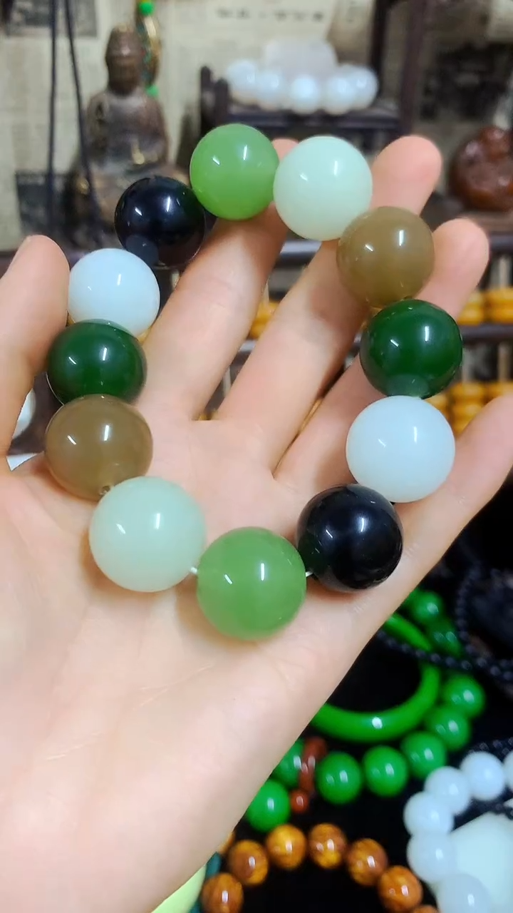 【闪购商品】和田玉手串未镶嵌主播推荐主播推荐