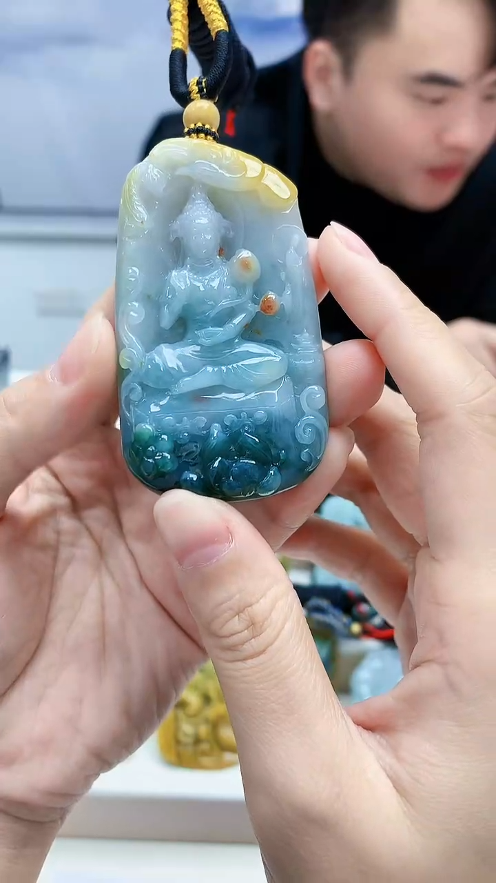 未镶嵌定制翡翠5060lr-毛货挂件100