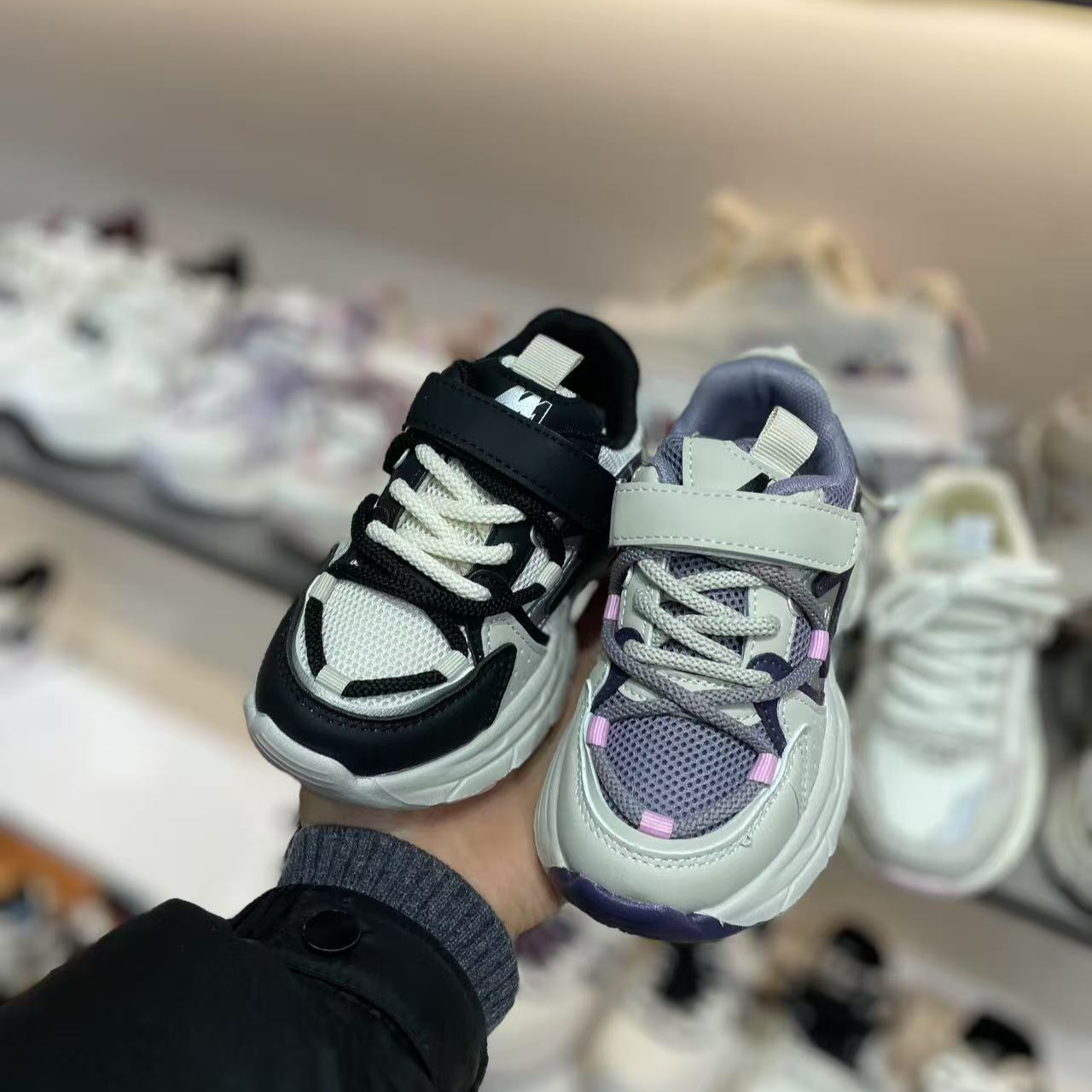 春季双网 3115儿童休闲软底舒适运动老爹鞋