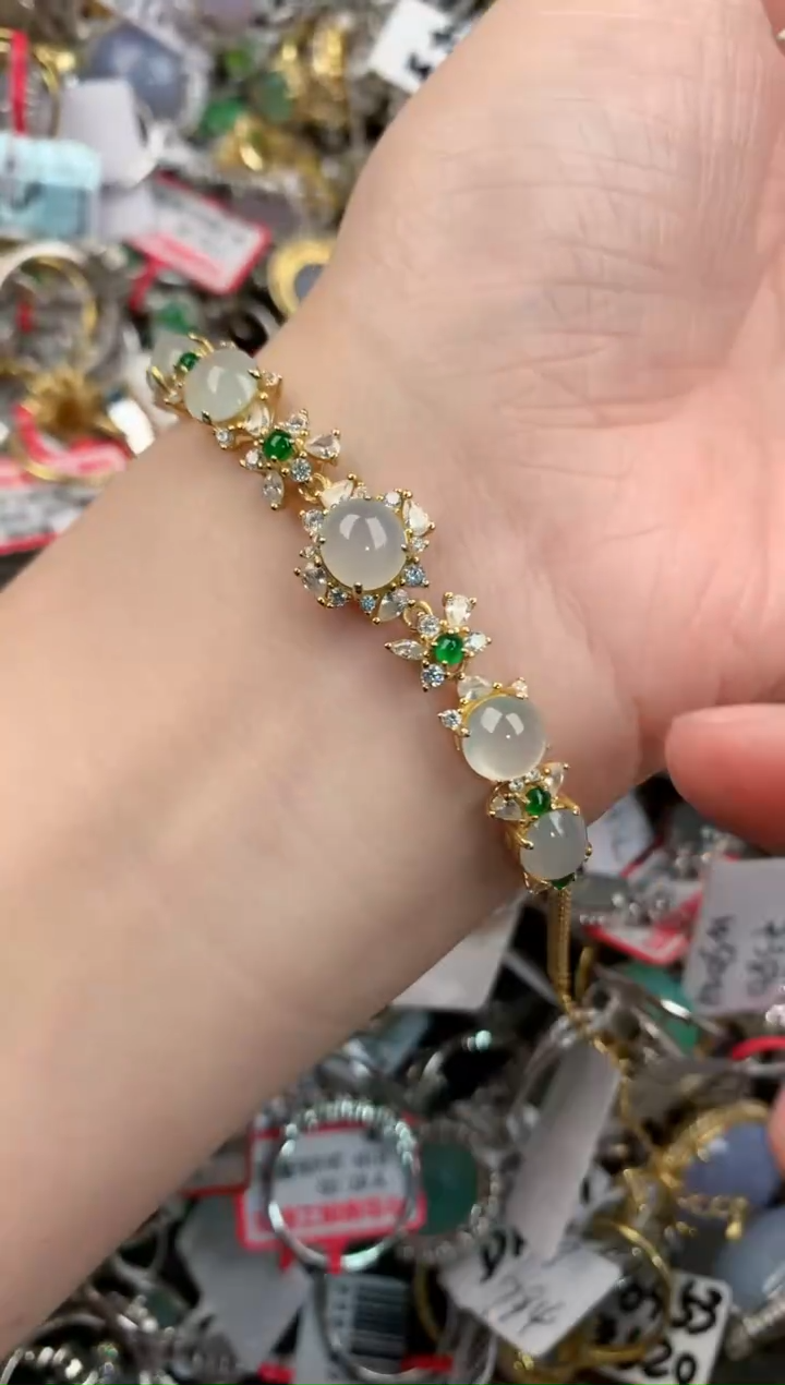 银S925镶嵌戒指翡翠777             1