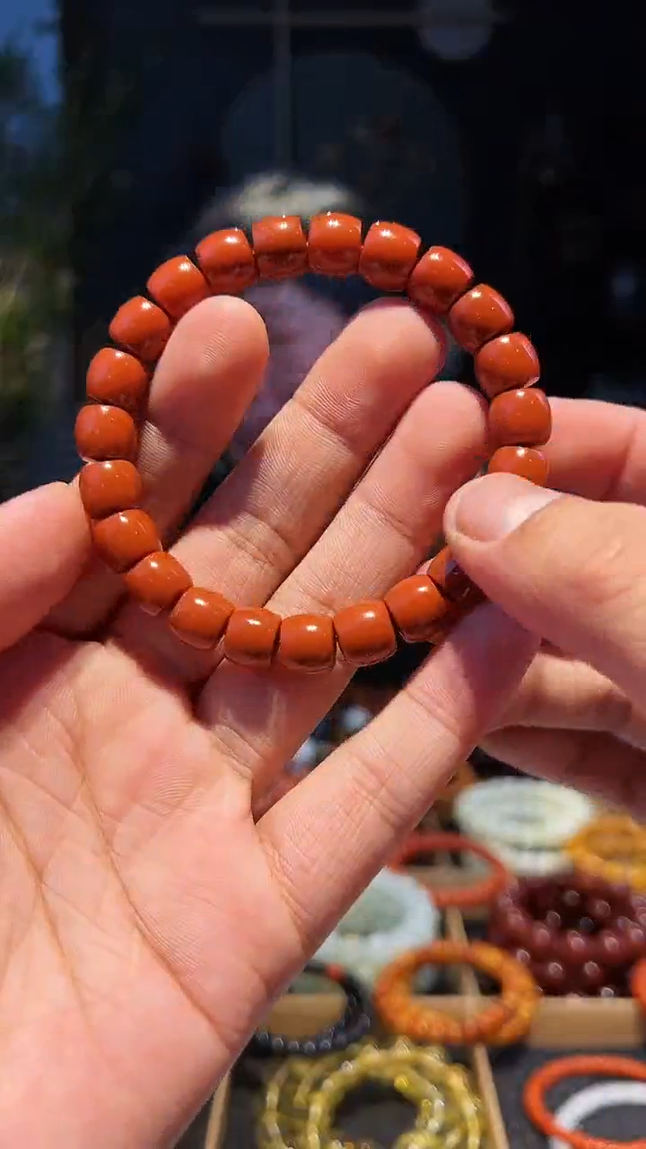 【闪购商品】南红玛瑙手串未镶嵌10+直切