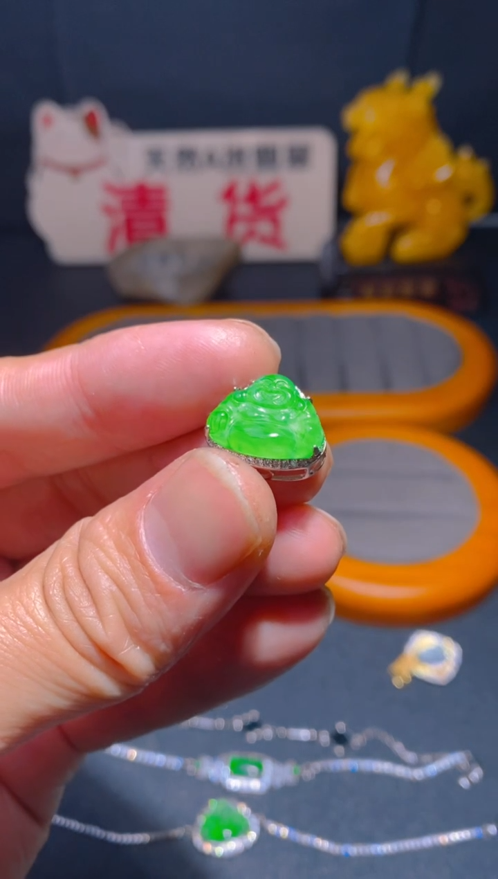 【闪购商品】翡翠耳饰未镶嵌翡翠