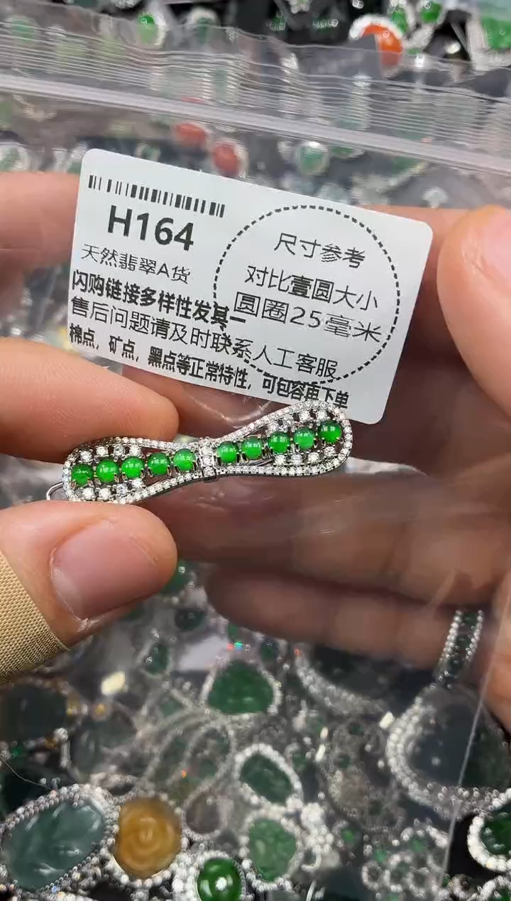 颈饰未镶嵌翡翠H164发夹
