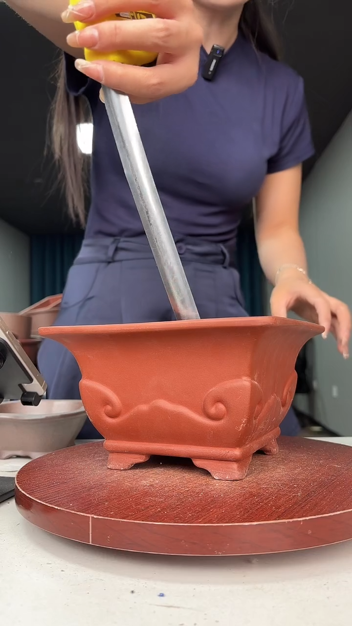 紫砂花盆浅草紫砂花盆