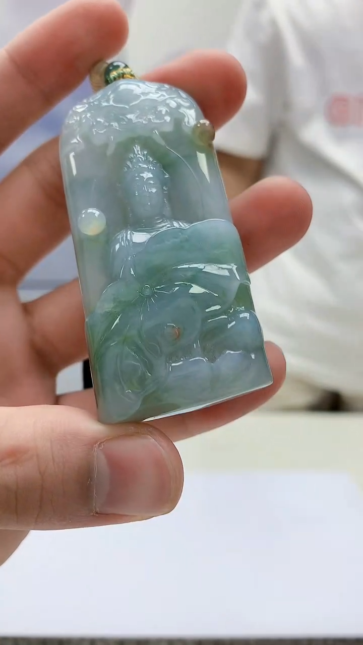 定制翡翠未镶嵌5028bb-毛货挂件106