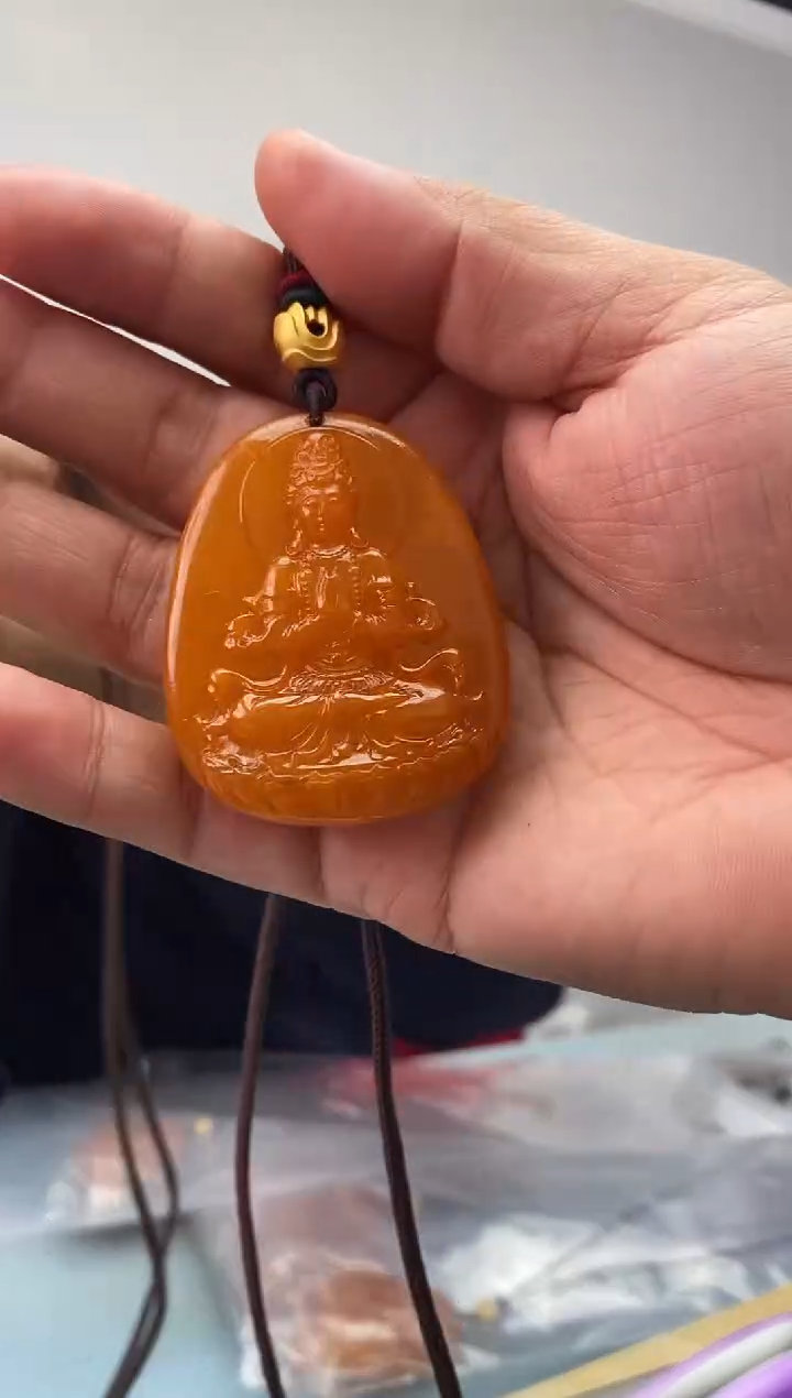 琥珀未镶嵌珠宝奇石假一罚十，观音多样性发一件018