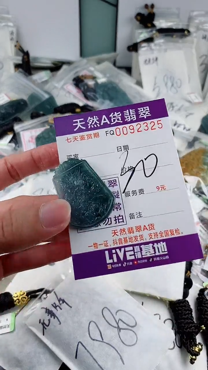 翡翠未镶嵌颈饰多样性一件随机发货 龙牌30（品质一般）