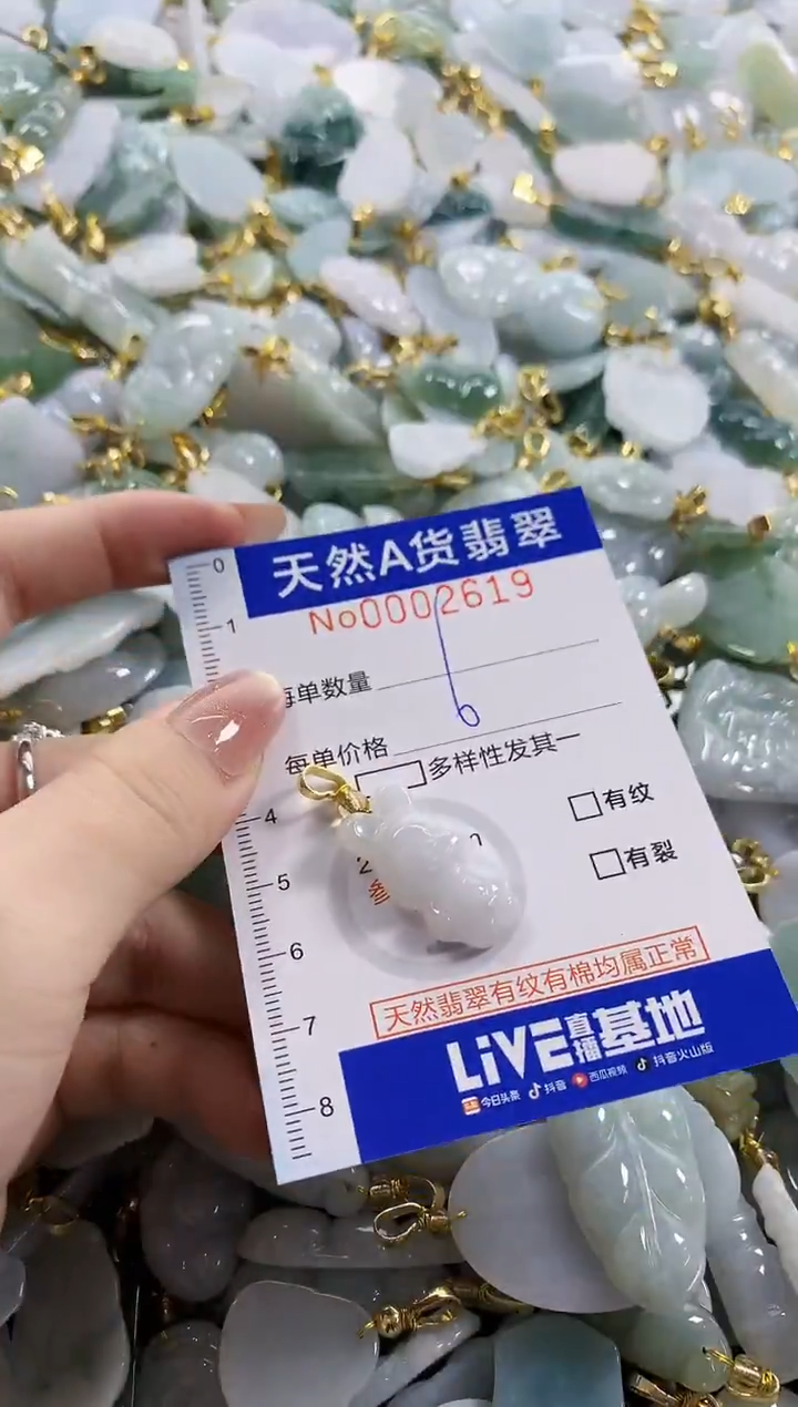 颈饰未镶嵌翡翠天然A货翡翠