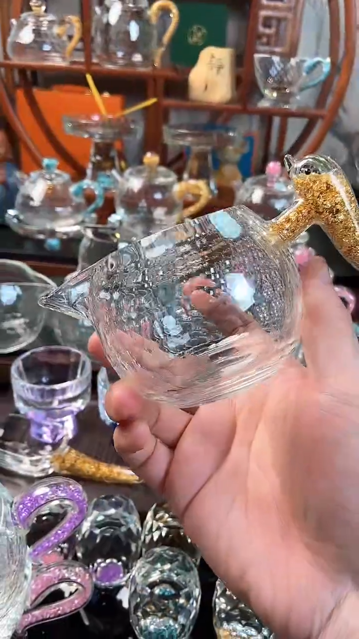 【闪购商品】玺宴新款水晶胖公杯金箔