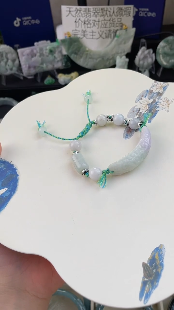 未镶嵌手链翡翠手工定制默认微瑕主播介绍为准
