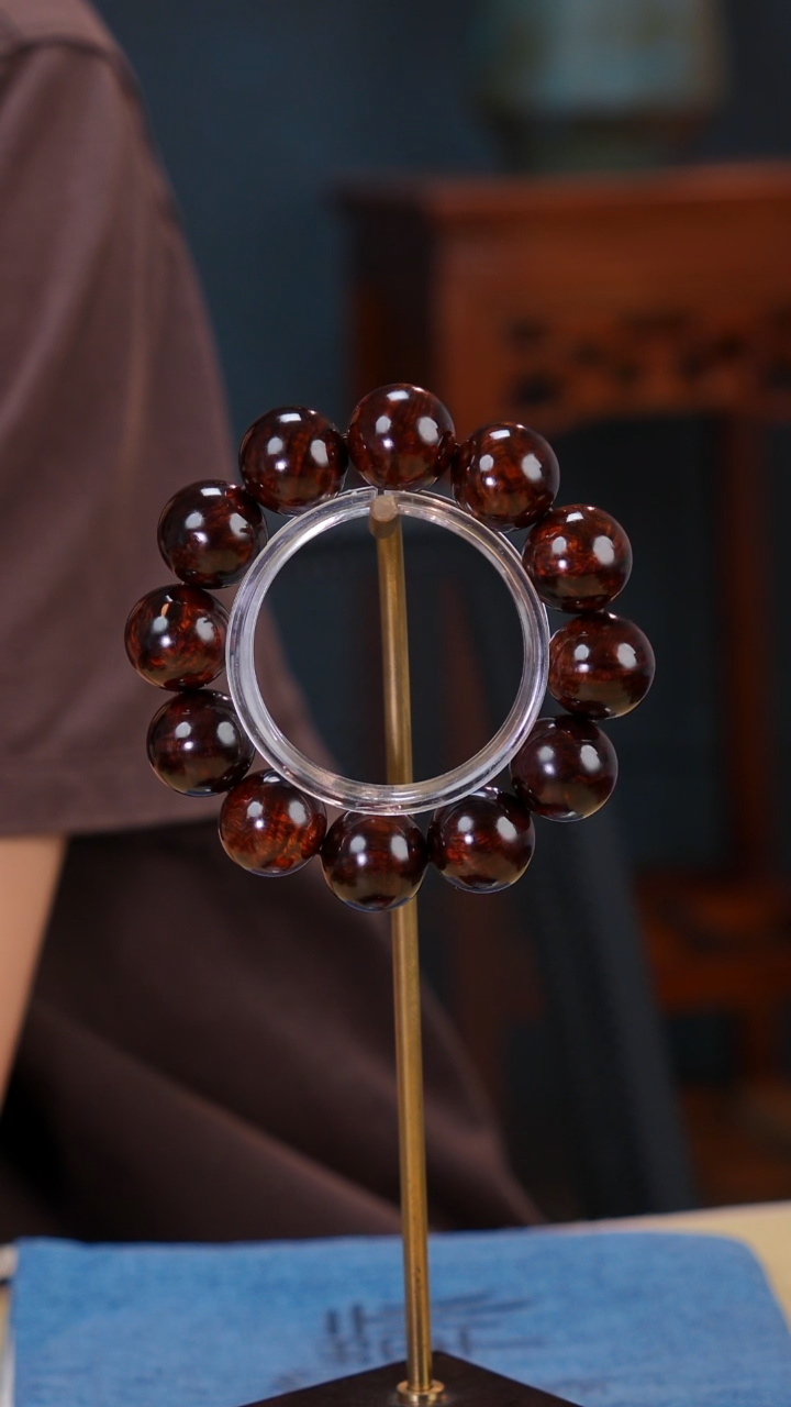 手串/手链黄花梨/降香黄檀天***y海南黄花梨紫油梨老料20