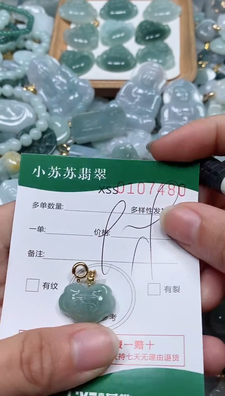 【闪购商品】翡翠颈饰未镶嵌闪购商品0107480