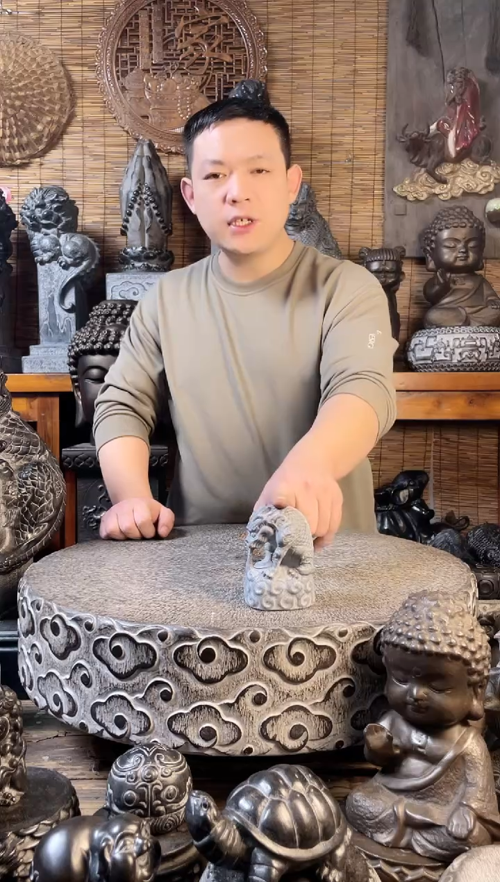 【闪购商品】10吸水兽天然青石雕刻