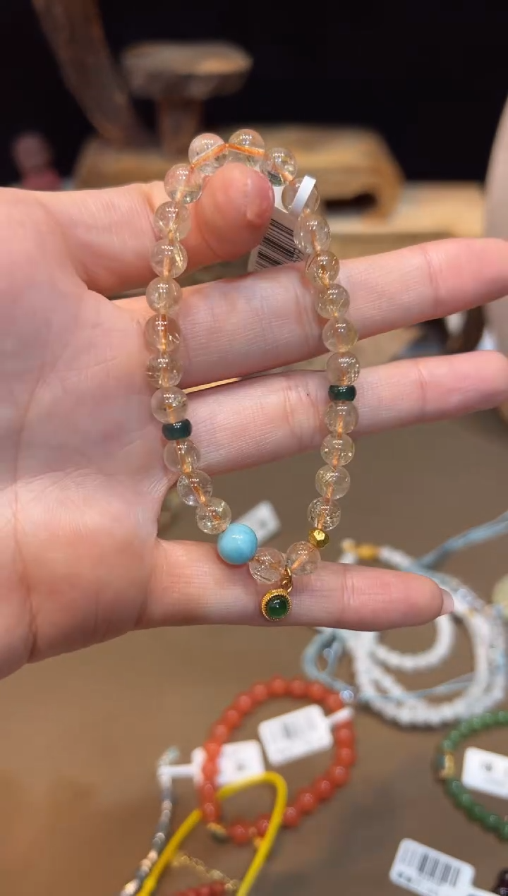 水晶手链未镶嵌手饰@@