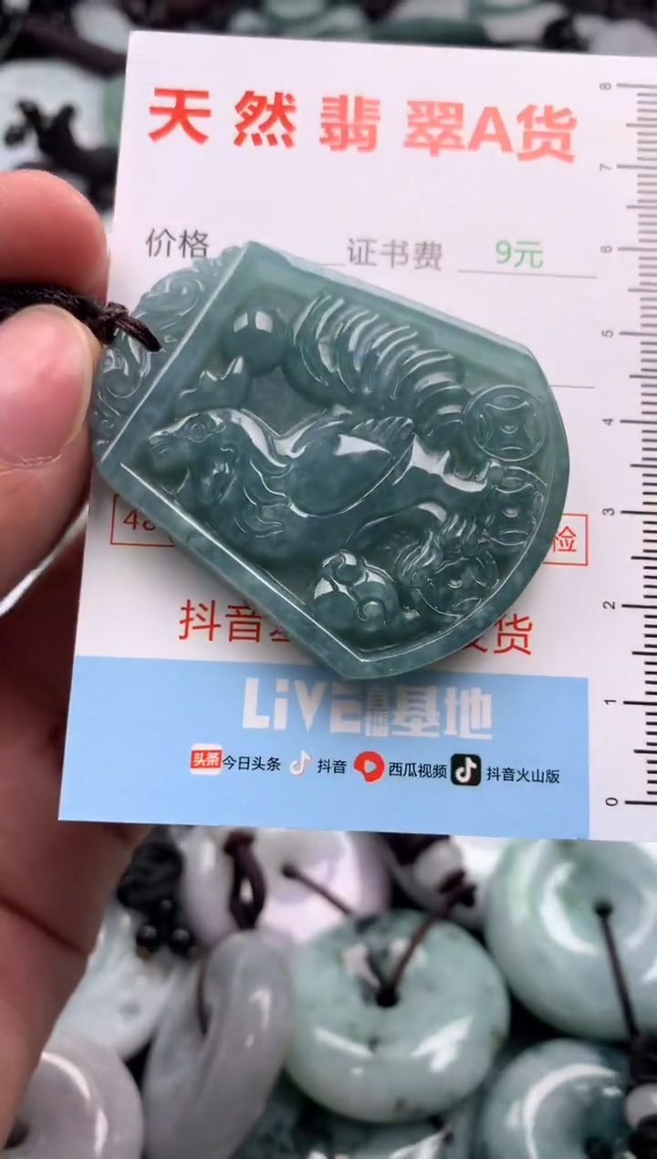 翡翠未镶嵌吊坠(不含链)1