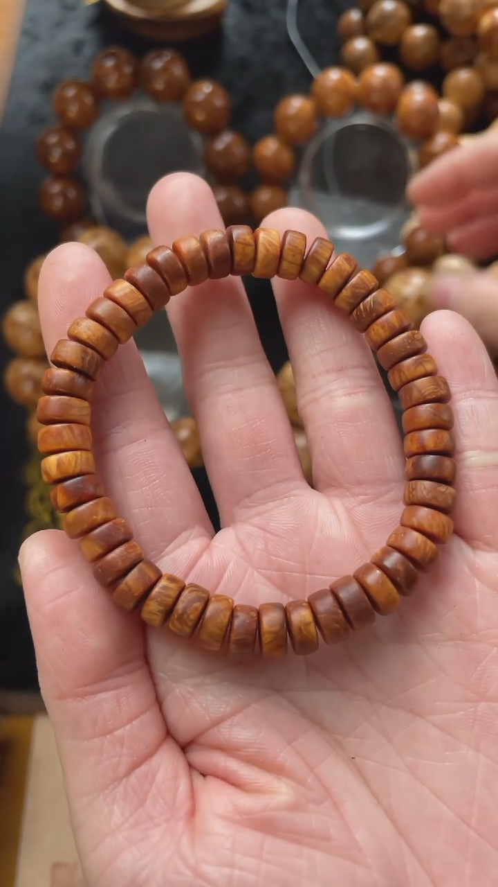 【闪购商品】柏木（崖柏）手串/手链太行崖柏陈化变异瘤药片珠