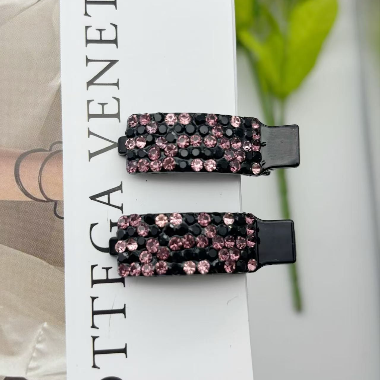 诗泊雅 韩系彩色水钻刘海侧边夹高级感气质时尚轻奢发夹头饰