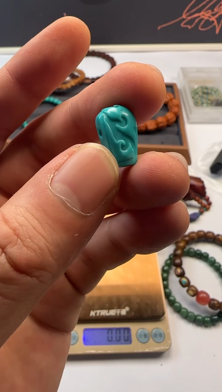 【闪购商品】绿松石三通未镶嵌三通