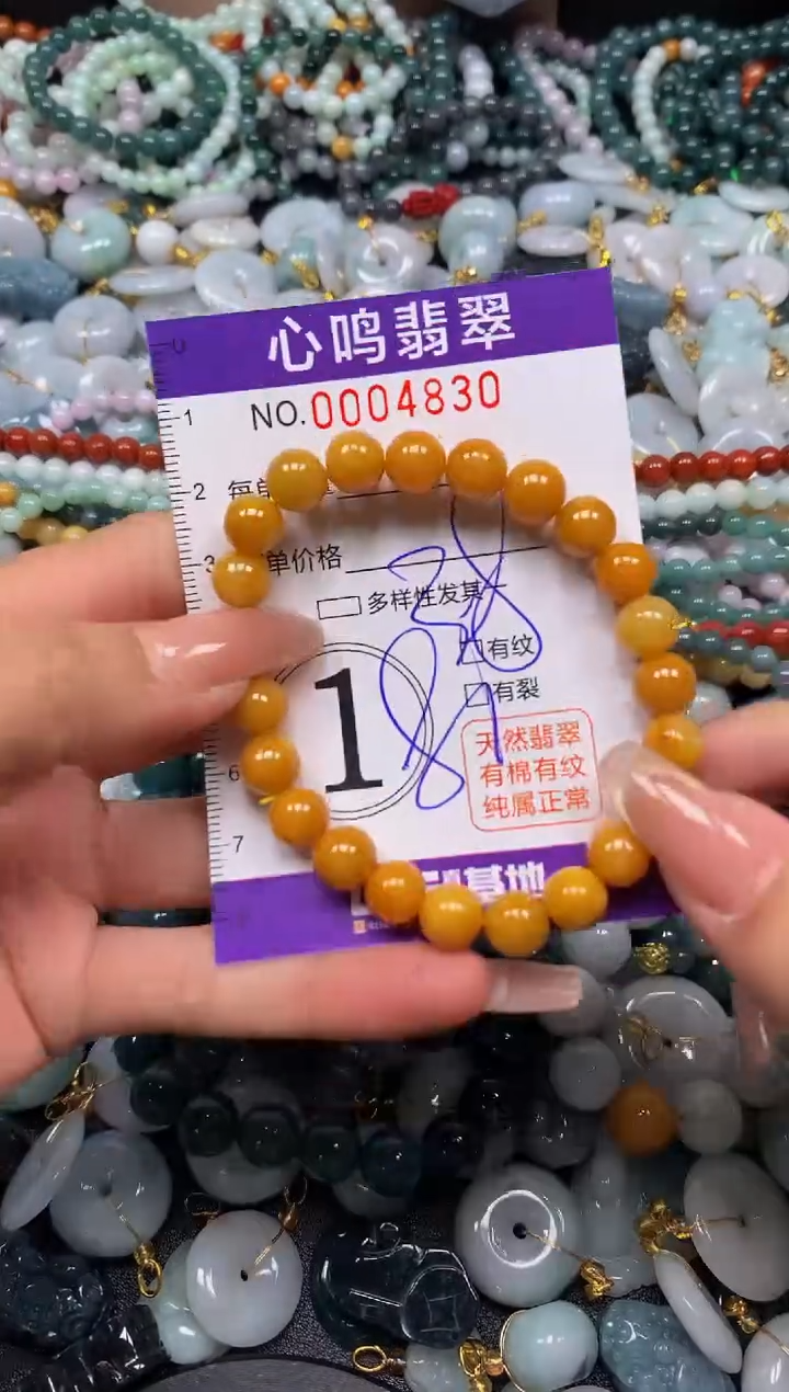 翡翠未镶嵌颈饰闪购004830