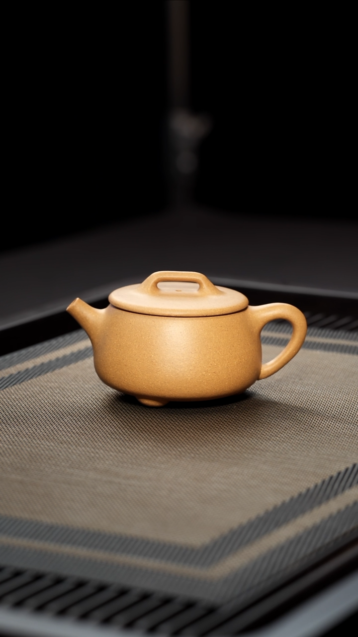 茶壶紫砂半手工段泥宽口石瓢