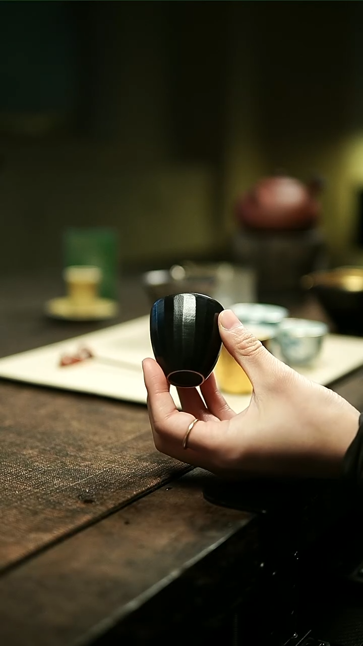【闪购商品】松风黑瓜棱闻香杯111111