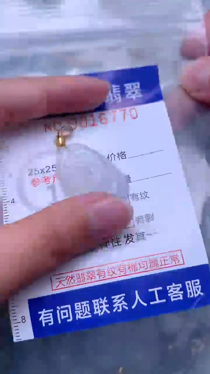 翡翠未镶嵌吊坠(不含链)1