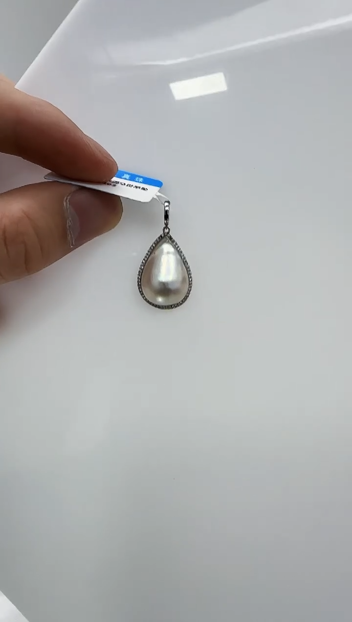 【闪购商品】拼合珍珠（马贝珠）DA18K金镶嵌ss103 吊坠