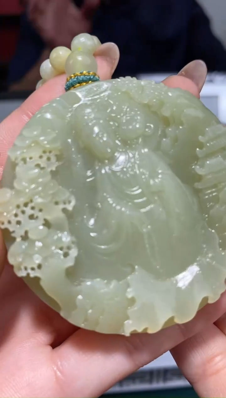 颈饰未镶嵌和田玉40789