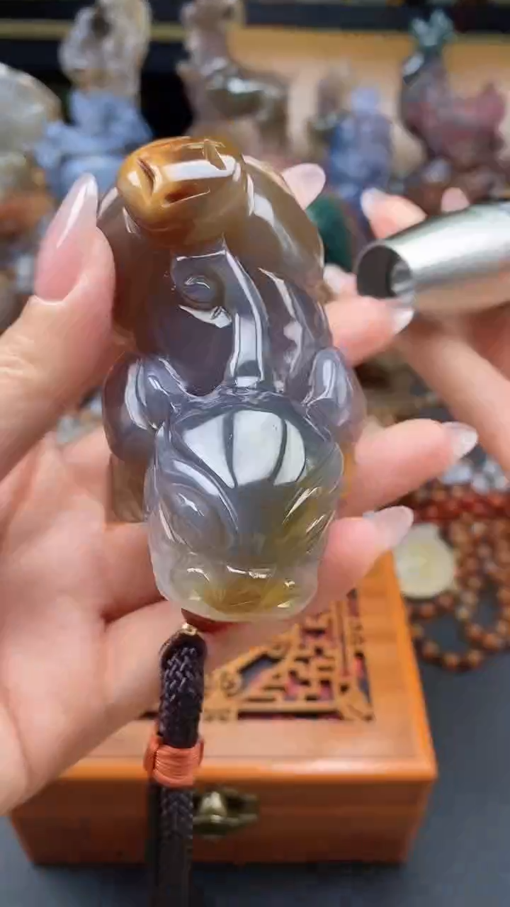 【闪购商品】玛瑙/玉髓颈饰未镶嵌d