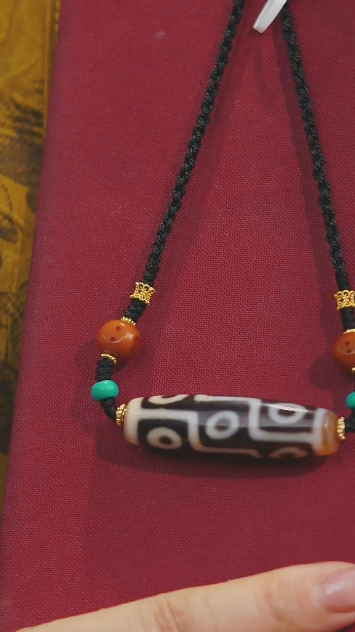 玛瑙/玉髓项链未镶嵌多样性发其一 9眼