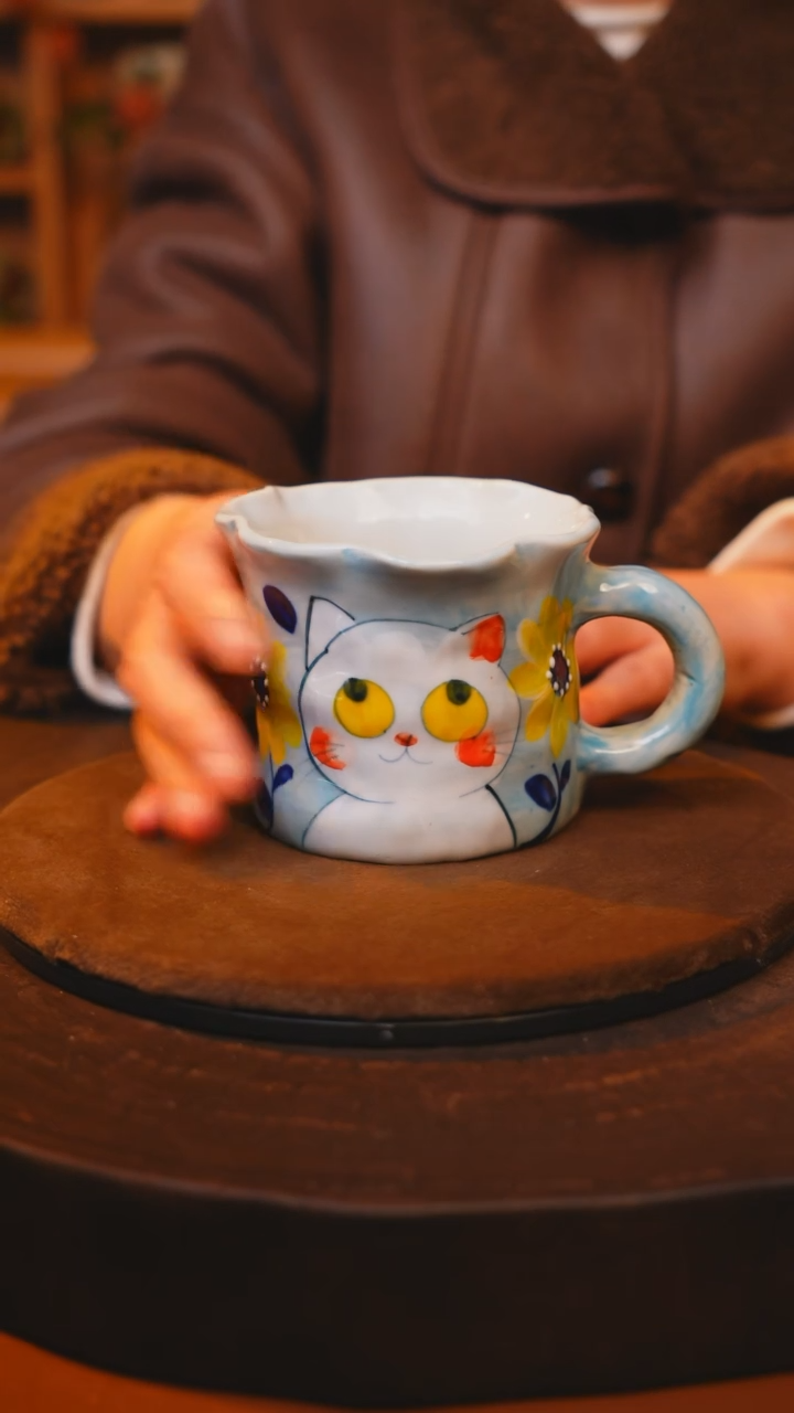 【闪购商品】瓷片景德镇手绘瓷器高温釉下彩----