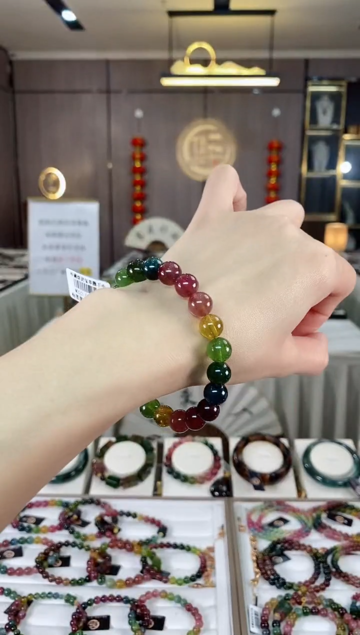 【闪购商品】碧玺单圈手串9mm+未镶嵌（多样性发一条）hon