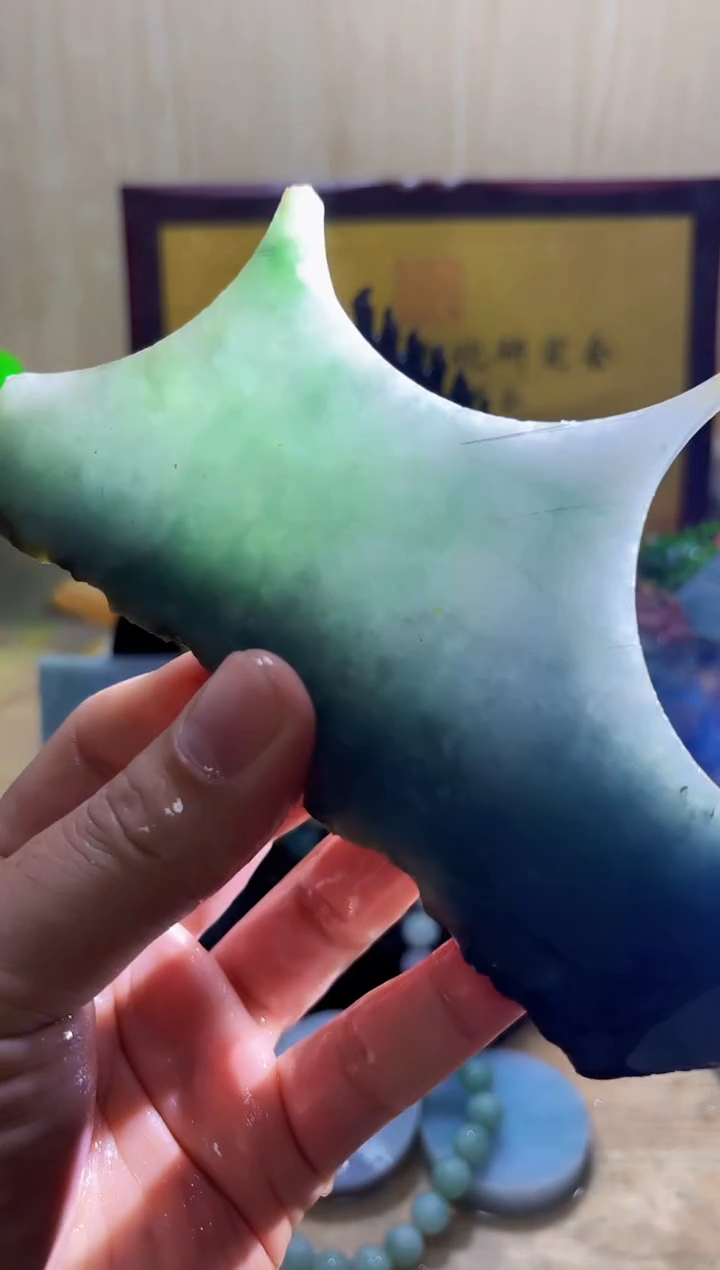未镶嵌挂件翡翠A货常星5035