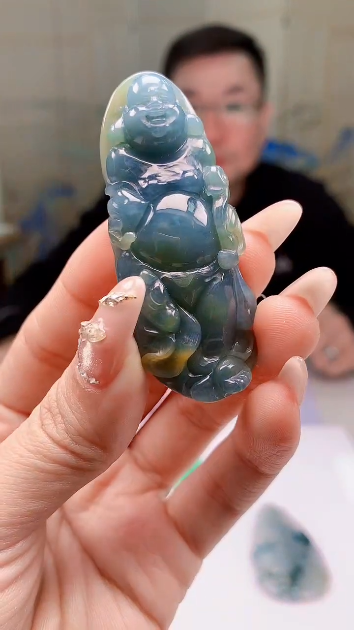 【闪购商品】定制翡翠未镶嵌5152ty-毛货挂件103