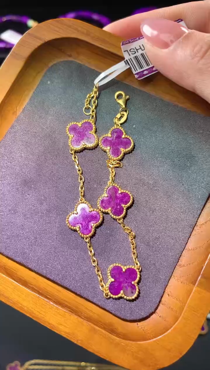 【闪购商品】苏纪石（舒俱来）.足金镶嵌舒俱来手链