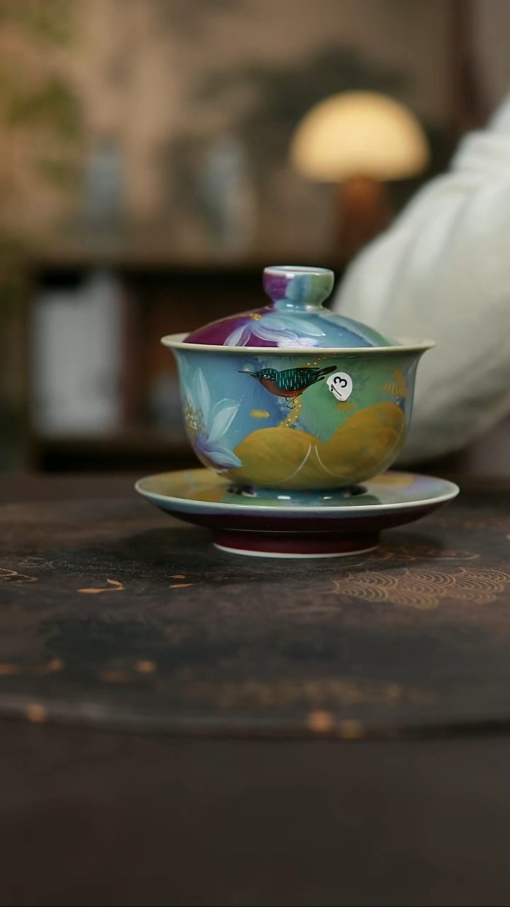 景德镇陶瓷杯碗柴烧多人