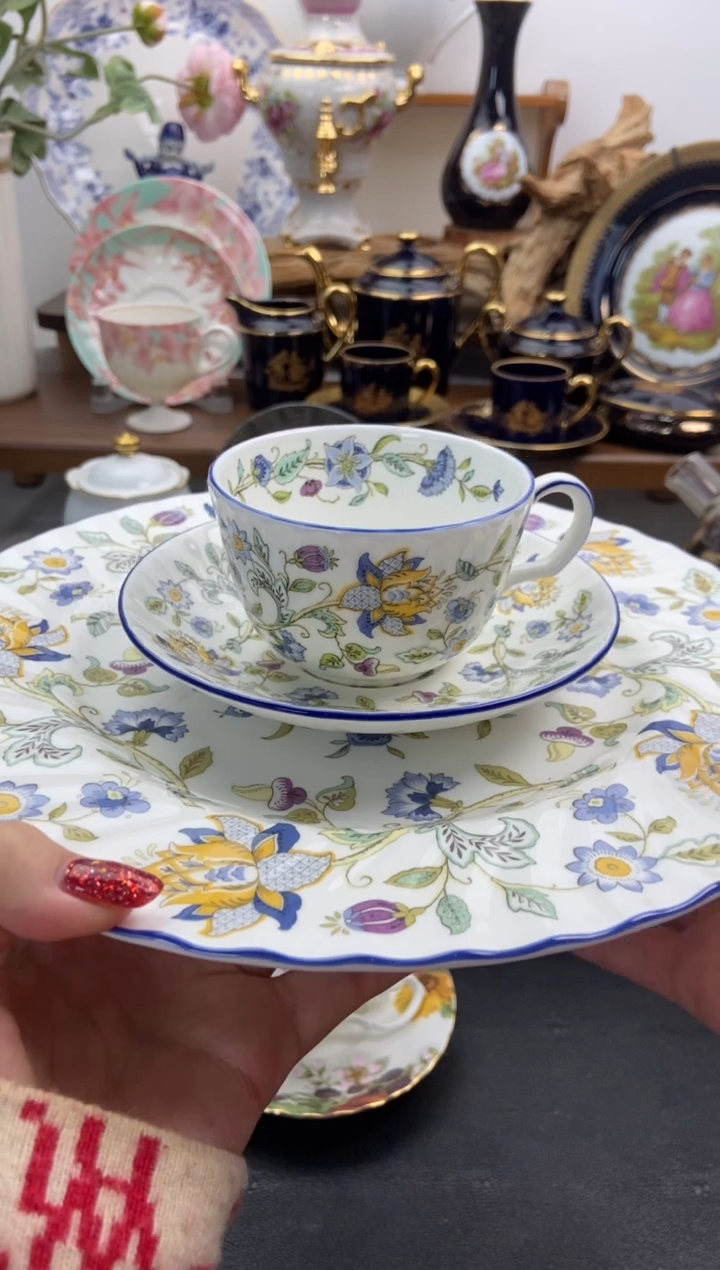 瓷片全新明顿大盘27cm谨慎参拍，防伪帖撕毁无售后