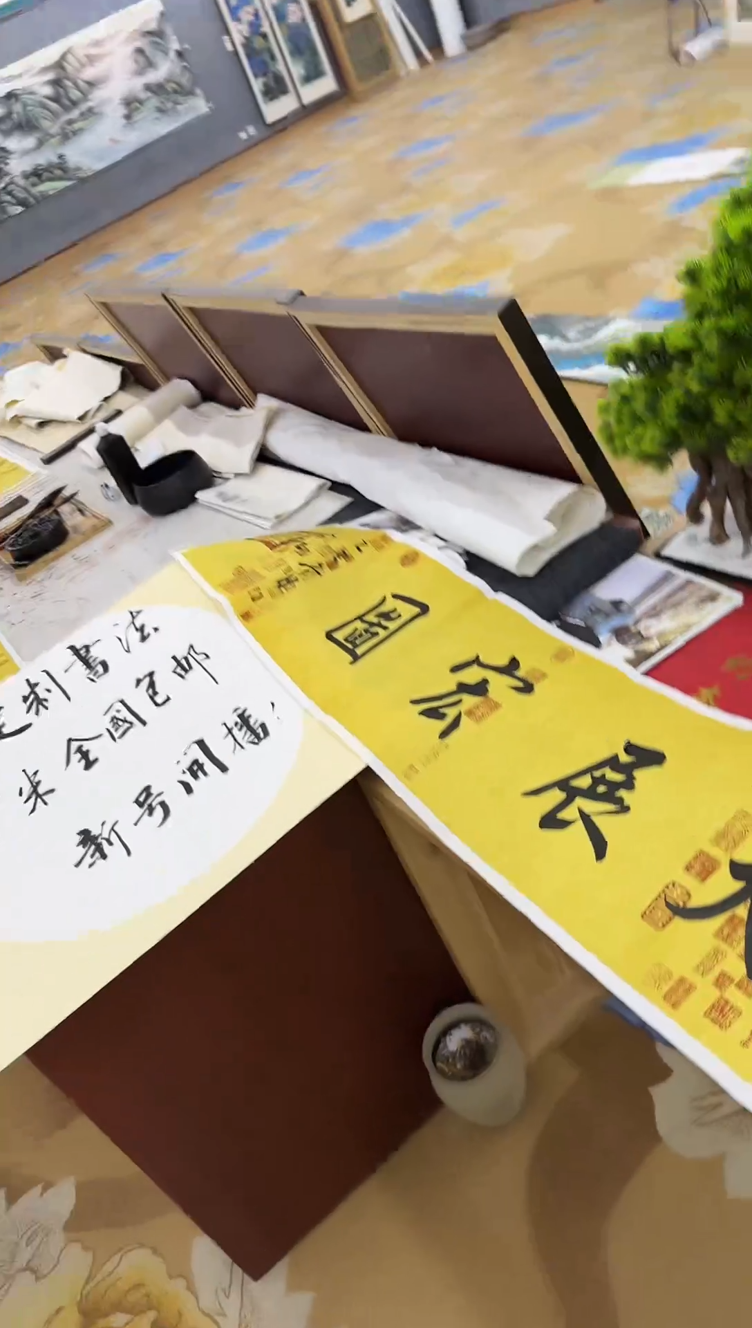 绘画新****店绘画dc刘雪红-四尺对开-宣纸-大展宏图