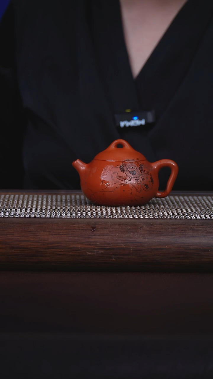 茶壶紫砂春华 小红泥 0830