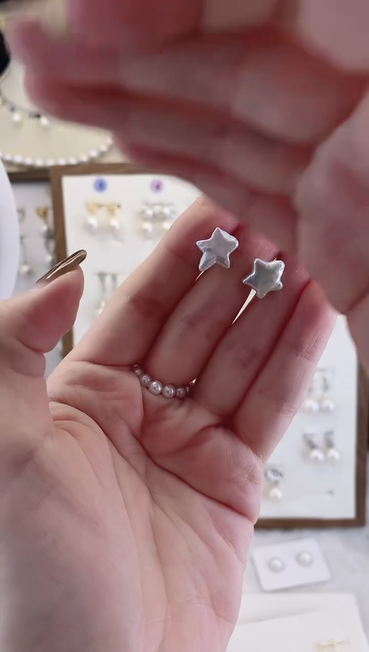 合金耳饰淡水珍珠00049