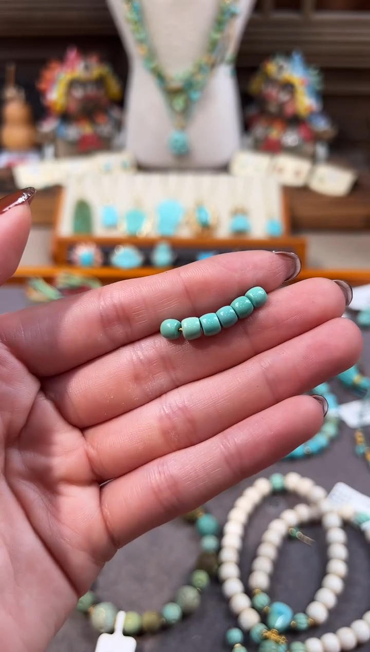 未镶嵌绿松石配饰直切隔珠