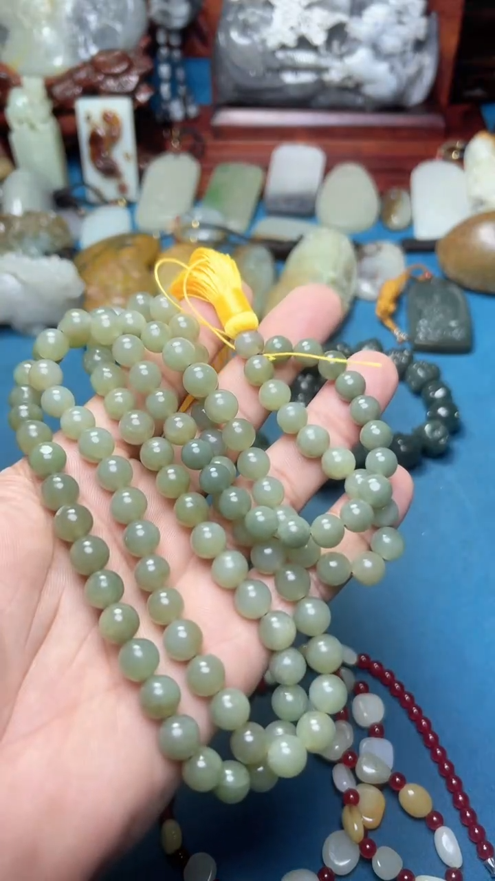 和田玉未镶嵌挂件-