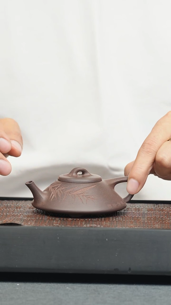 茶壶紫砂五堂 合瓢-刻