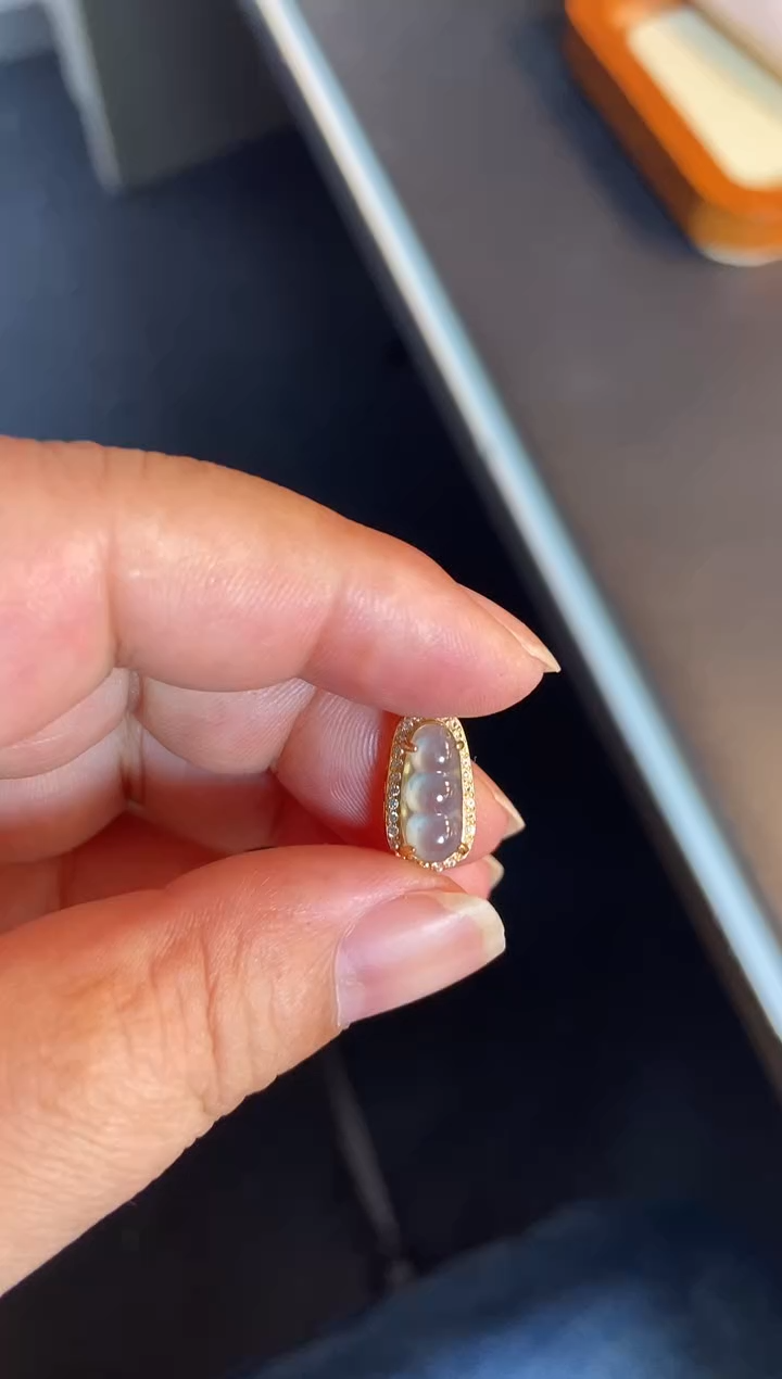 吊坠(不含链)银S925镶嵌翡翠1