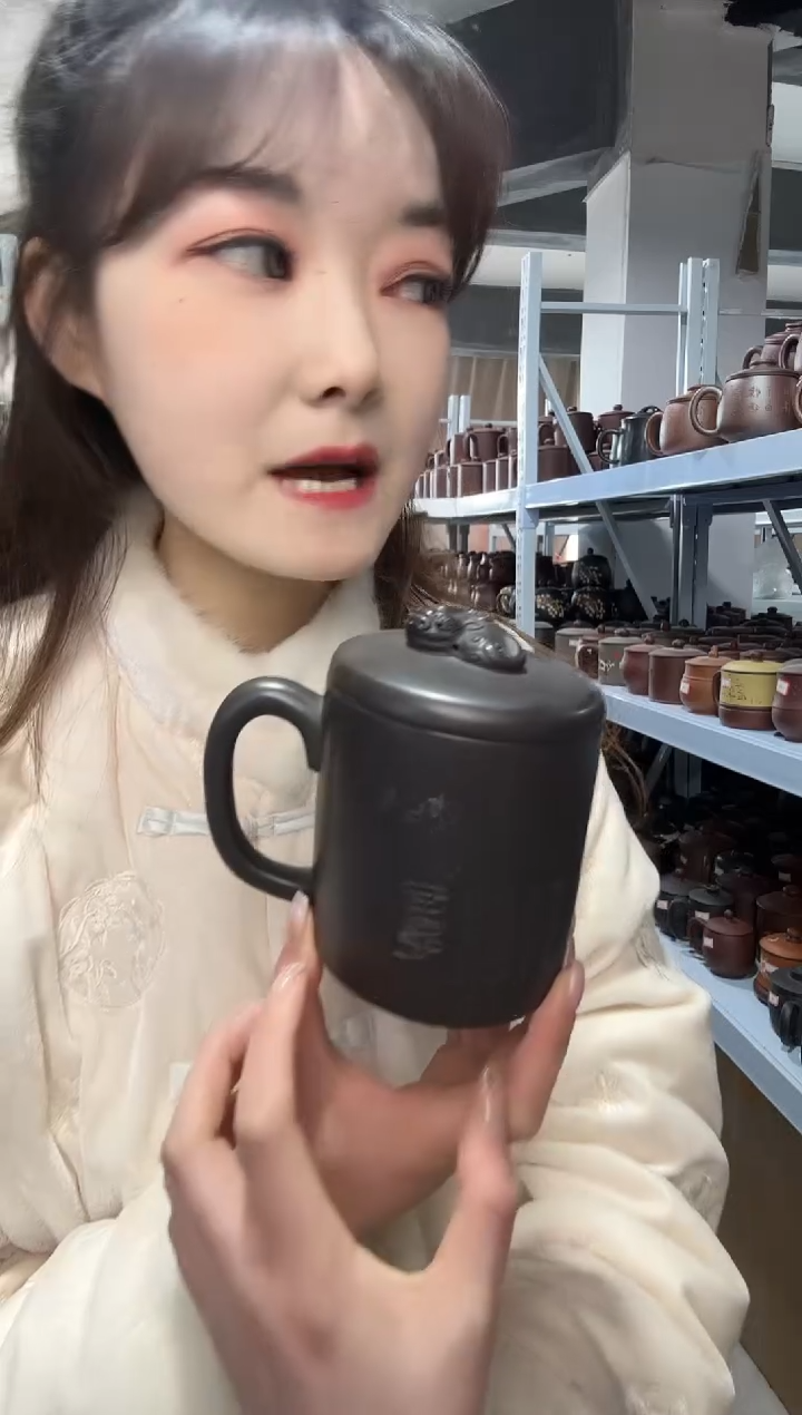 【闪购商品】紫砂盖杯紫砂盖杯石黄兽纽