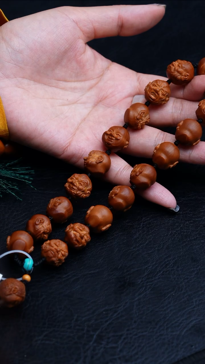 【闪购商品】橄榄核手串/手链16正圆写实十八罗汉