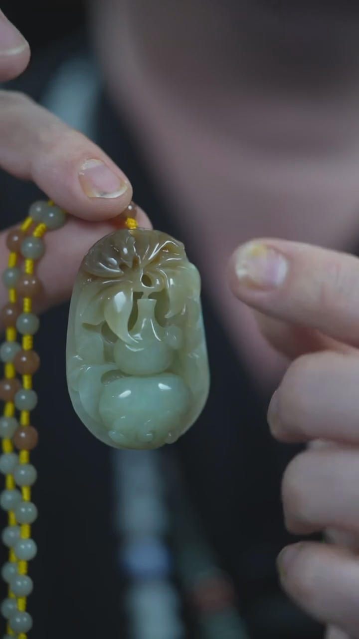 颈饰未镶嵌和田玉葫芦