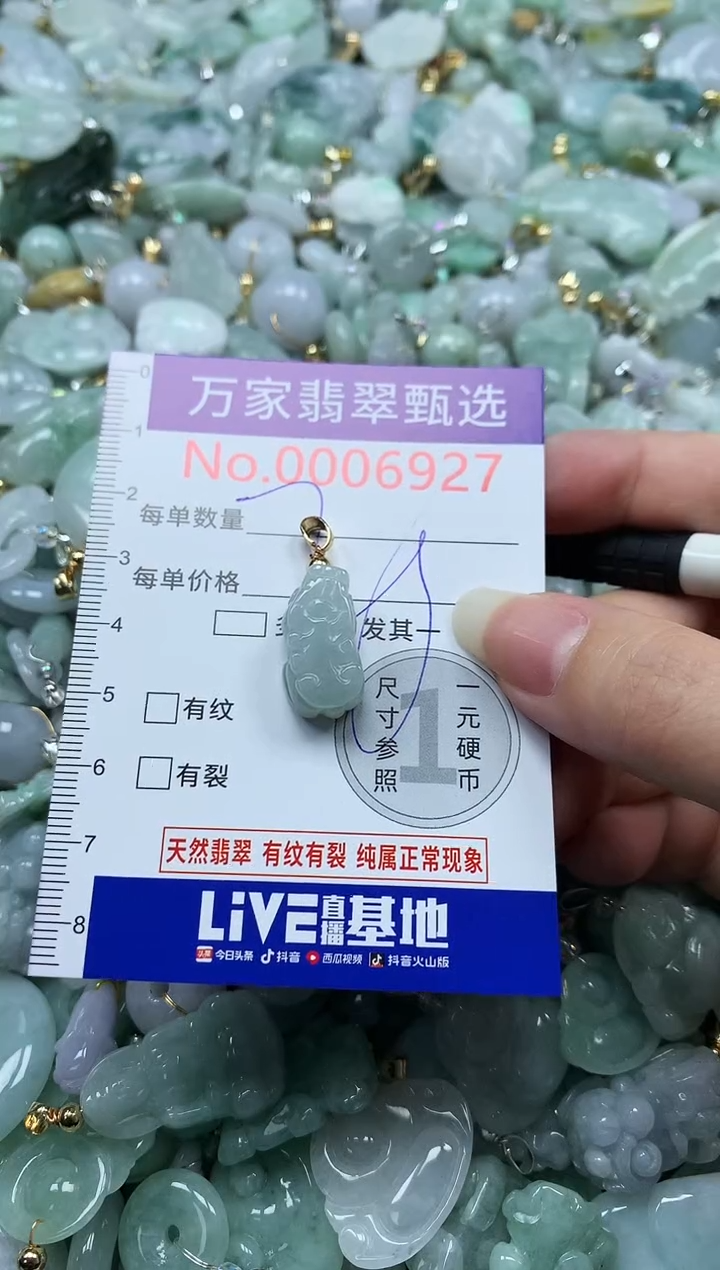 吊坠(不含链)未镶嵌翡翠6927