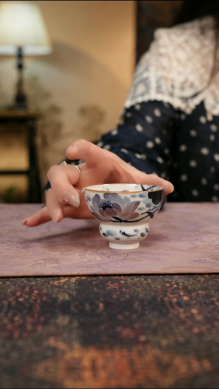 杯景德镇陶瓷杯碗柴烧多人